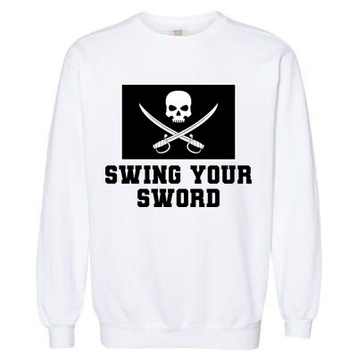 Swing Your Sword Skull Crossbones Mississippi Garment-Dyed Sweatshirt