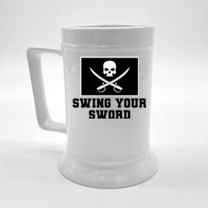 Swing Your Sword Skull Crossbones Mississippi Beer Stein