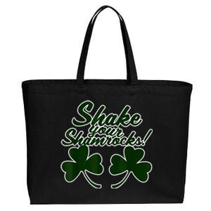 Shake Your Shamrocks Funny St Patrick's Day Cotton Canvas Jumbo Tote