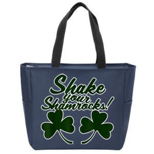 Shake Your Shamrocks Funny St Patrick's Day Zip Tote Bag