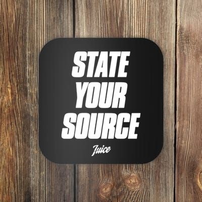 State Your Source Coaster