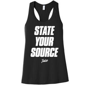 State Your Source Women's Racerback Tank