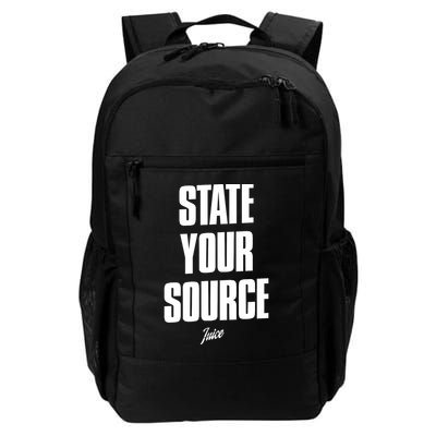 State Your Source Funny Gift Daily Commute Backpack