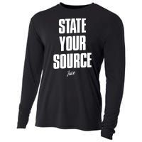 State Your Source Funny Gift Cooling Performance Long Sleeve Crew