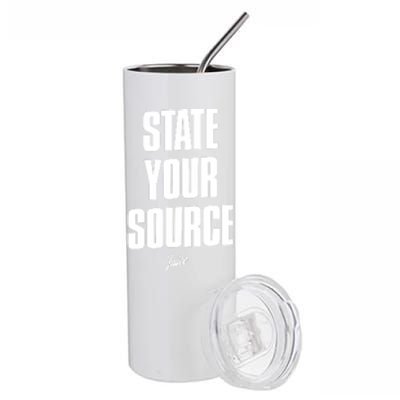 State Your Source Funny Gift Stainless Steel Tumbler