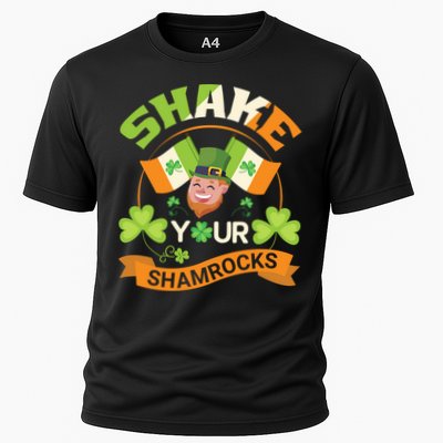 Shake Your Shamrocks Funny Leprechaun St Patricks Day Performance Shirt