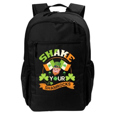 Shake Your Shamrocks Funny Leprechaun St Patricks Day Backpack