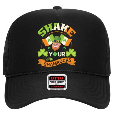 Shake Your Shamrocks Funny Leprechaun St Patricks Day Trucker Hat