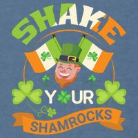 Shake Your Shamrocks Funny Leprechaun St Patricks Day Garment-Dyed Sweatshirt