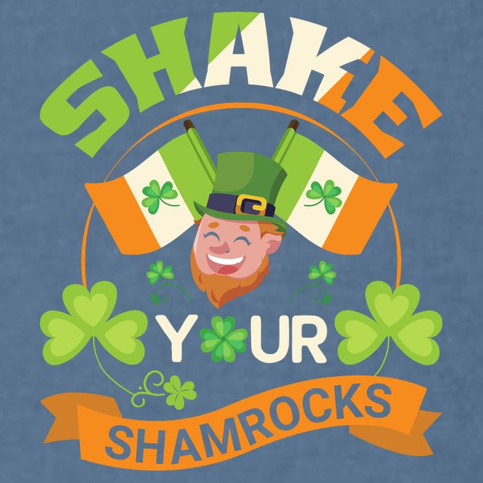 Shake Your Shamrocks Funny Leprechaun St Patricks Day Garment-Dyed Sweatshirt