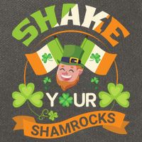 Shake Your Shamrocks Funny Leprechaun St Patricks Day Cotton Canvas Backpack