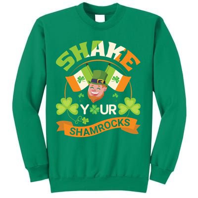 Shake Your Shamrocks Funny Leprechaun St Patricks Day Sweatshirt