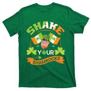 Shake Your Shamrocks Funny Leprechaun St Patricks Day T-Shirt