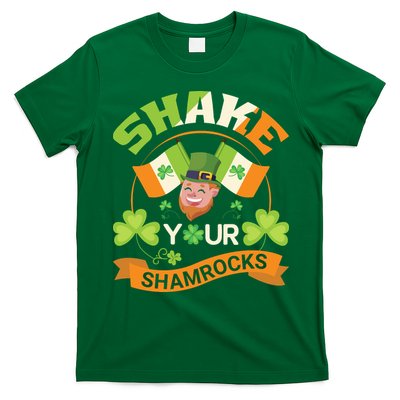 Shake Your Shamrocks Funny Leprechaun St Patricks Day T-Shirt