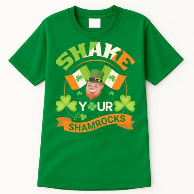 Shake Your Shamrocks Funny Leprechaun St Patricks Day Tall T-Shirt