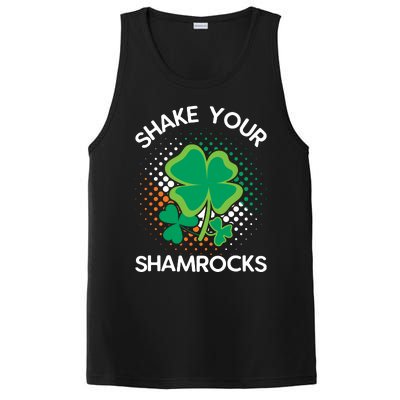 Shake Your Shamrocks Funny St Patricks Day PosiCharge Competitor Tank