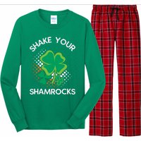 Shake Your Shamrocks Funny St Patricks Day Long Sleeve Pajama Set