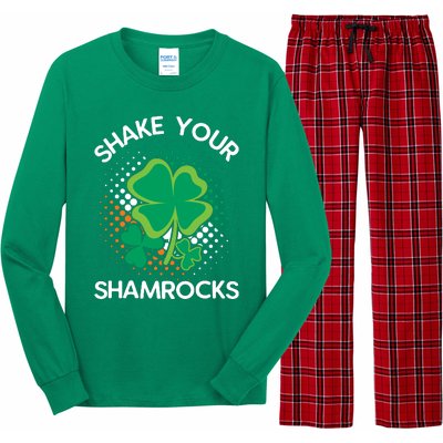 Shake Your Shamrocks Funny St Patricks Day Long Sleeve Pajama Set