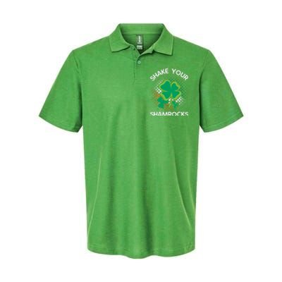 Shake Your Shamrocks Funny St Patricks Day Softstyle Adult Sport Polo