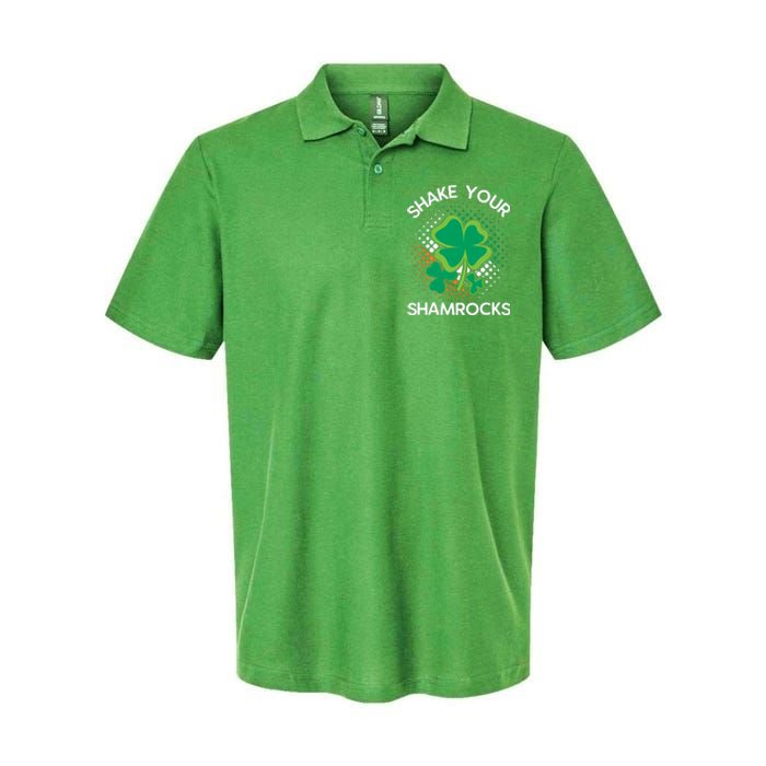 Shake Your Shamrocks Funny St Patricks Day Softstyle Adult Sport Polo