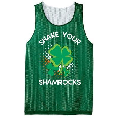 Shake Your Shamrocks Funny St Patricks Day Mesh Reversible Basketball Jersey Tank