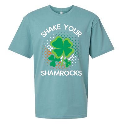 Shake Your Shamrocks Funny St Patricks Day Sueded Cloud Jersey T-Shirt