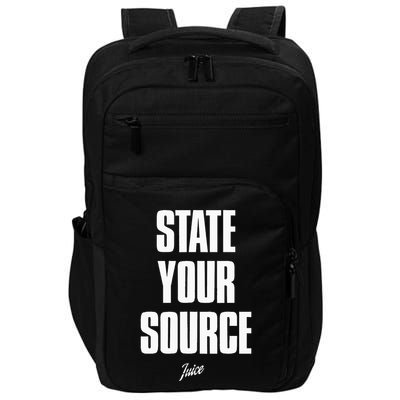 State Your Source State Your Source Impact Tech Backpack