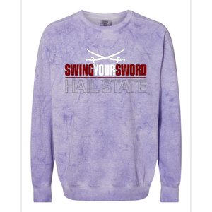 Swing Your Sword Hall State RIP Mike Coach Rest In Peace Colorblast Crewneck Sweatshirt