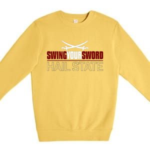 Swing Your Sword Hall State RIP Mike Coach Rest In Peace Premium Crewneck Sweatshirt