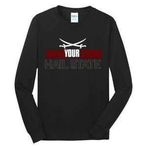 Swing Your Sword Hall State RIP Mike Coach Rest In Peace Tall Long Sleeve T-Shirt