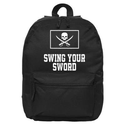 Swing Your Sword Vintage 16 in Basic Backpack