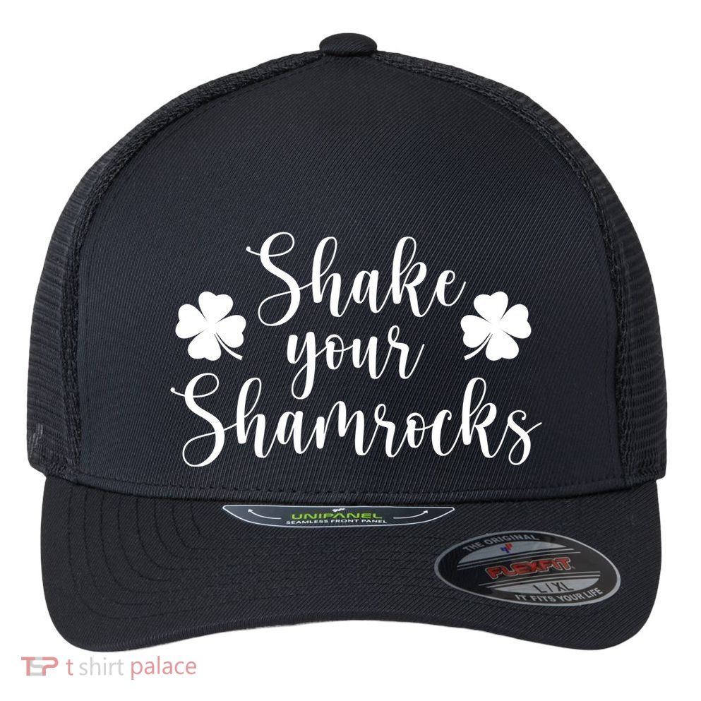 Shake Your Shamrocks Flexfit Unipanel Trucker Cap