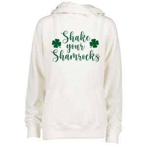 Shake Your Shamrocks Womens Funnel Neck Pullover Hood