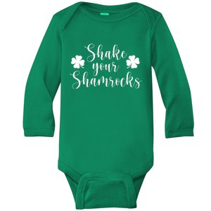 Shake Your Shamrocks Baby Long Sleeve Bodysuit