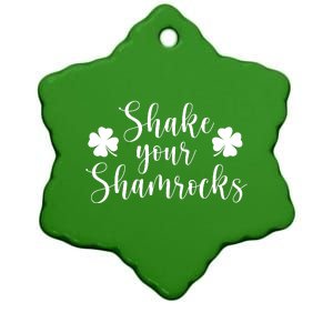 Shake Your Shamrocks Ceramic Star Ornament