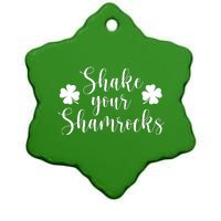 Shake Your Shamrocks Ceramic Star Ornament