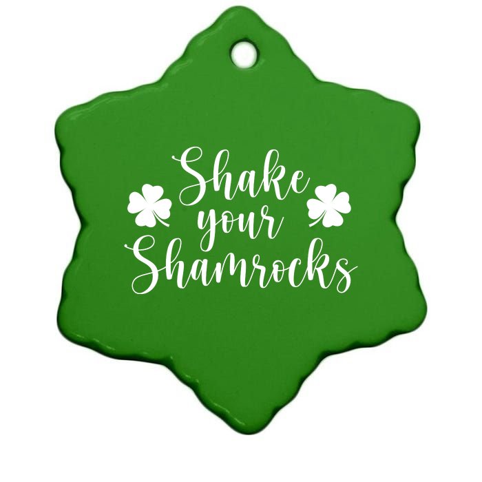 Shake Your Shamrocks Ceramic Star Ornament