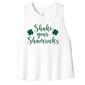 Shake Your Shamrocks Women's Racerback Cropped Tank