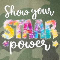 Show Your STAAR Power School Testing Legacy Tie Dye Trucker Hat