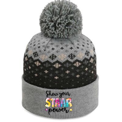 Show Your STAAR Power School Testing The Baniff Cuffed Pom Beanie