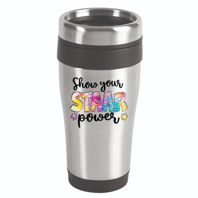 Show Your STAAR Power School Testing 16oz Travel Tumbler