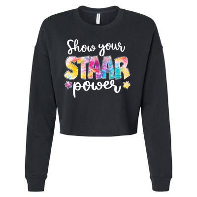 Show Your STAAR Power School Testing Cropped Pullover Crew