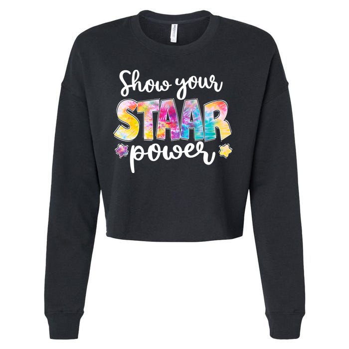 Show Your STAAR Power School Testing Cropped Pullover Crew