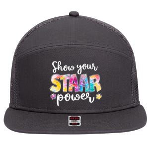 Show Your STAAR Power School Testing 7 Panel Mesh Trucker Snapback Hat