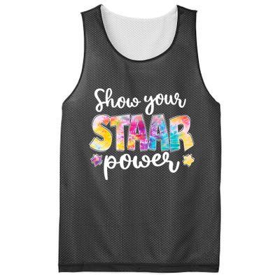 Show Your STAAR Power School Testing Mesh Reversible Basketball Jersey Tank