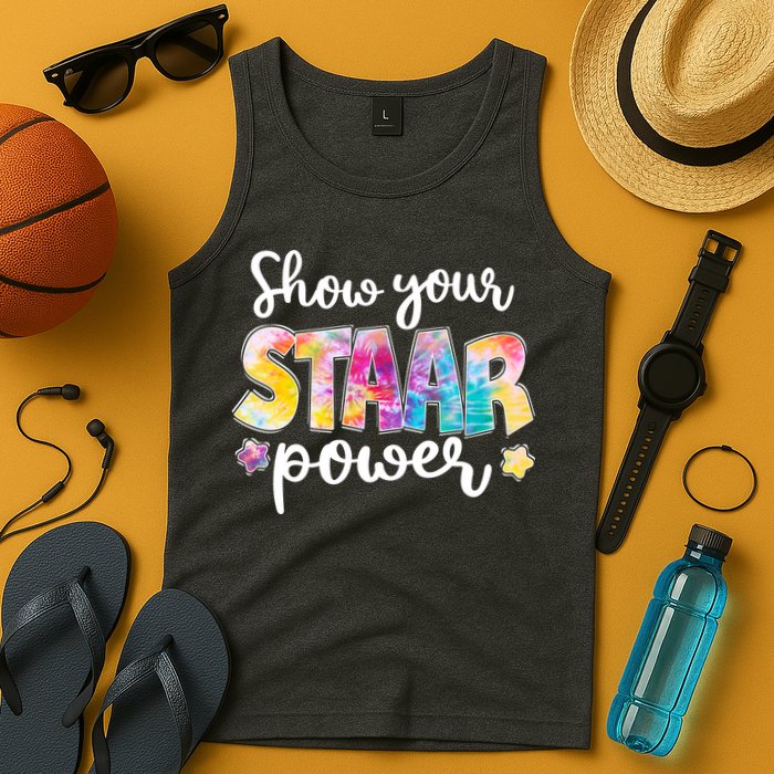 Show Your STAAR Power School Testing Tank Top