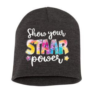 Show Your STAAR Power School Testing Short Acrylic Beanie