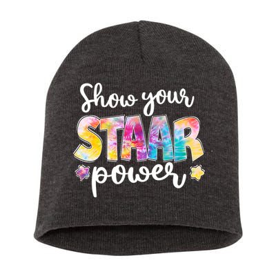 Show Your STAAR Power School Testing Short Acrylic Beanie