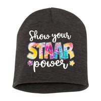 Show Your STAAR Power School Testing Short Acrylic Beanie