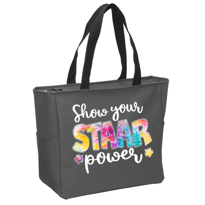 Show Your STAAR Power School Testing Zip Tote Bag